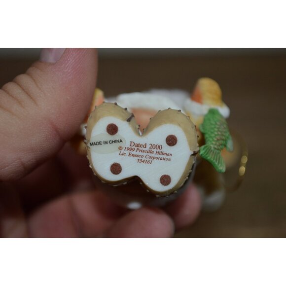 Enesco Cherished Teddies Eskimo Ornaments Christmas Holiday Fish Bear Hanging - Picture 5 of 11